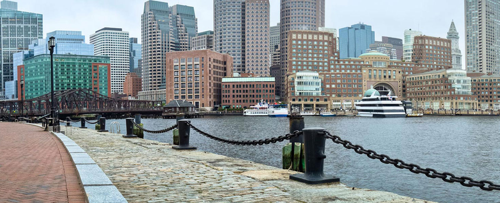 Boston Massachusetts skyline.