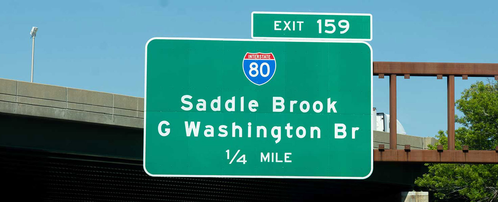 Saddle Brook, NJ street sign.