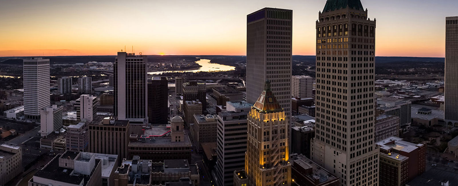 Tulsa, OK skyline.