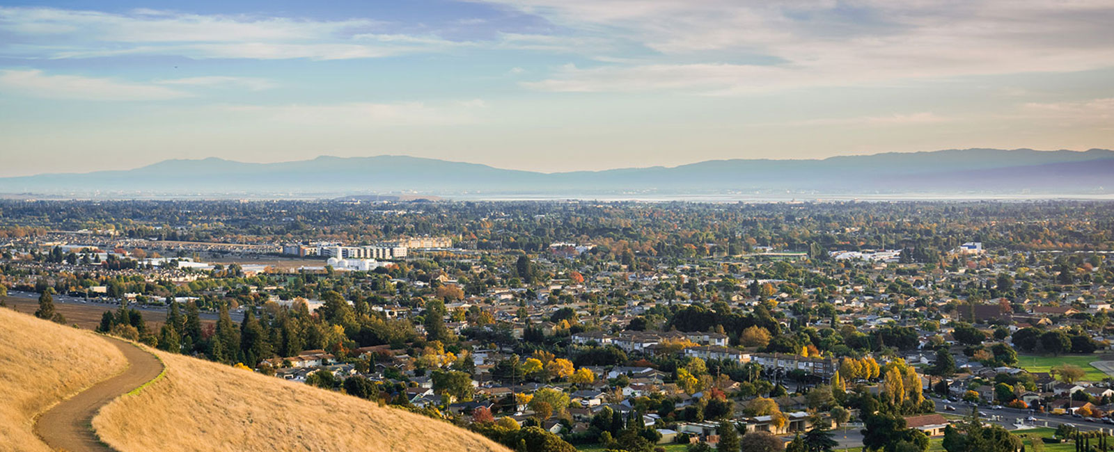 Walnut Creek, CA aerial view.
